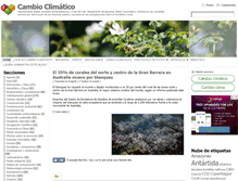 Tablet Screenshot of cambio-climatico.com